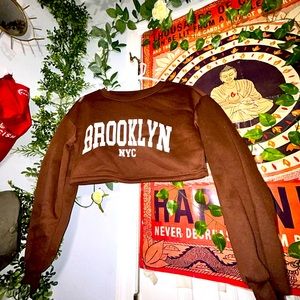 Cropped Logo Crewneck